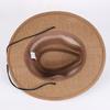 Lace-up men's top hat Breathable mesh top hat Outdoor face covering sun hat Summer retro antique top hat