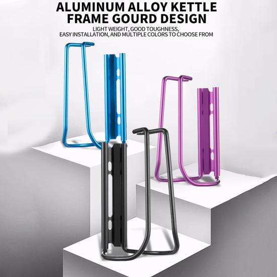 Držák na láhve na kolo Hliníková slitina Klec na rychlovarnou konvici Nerezová Snadná instalace Univerzální stojan na láhve na vodu pro silniční horské kolo