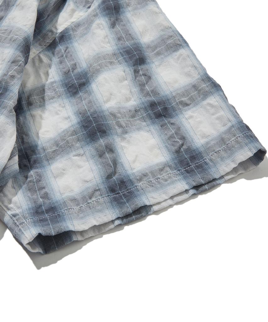 PENFIELD Ombre Seersucker Open Collar Short Sleeve Shirt Blue_Fs1Wr56U