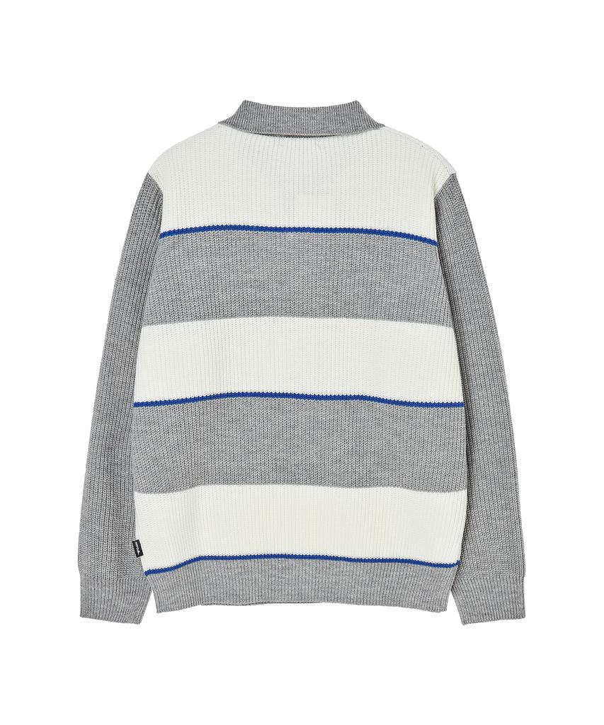 GOLA Stripe Collar Knit [Melange Gray]