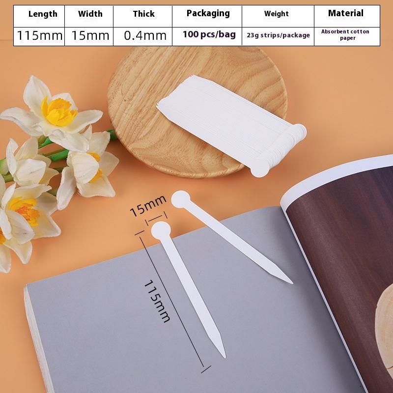 

100Pcs Disposable White Perfume Test Strips - Multi-use Perfume Blotter Paper Strips for Essential Oils Fragrance Sampling