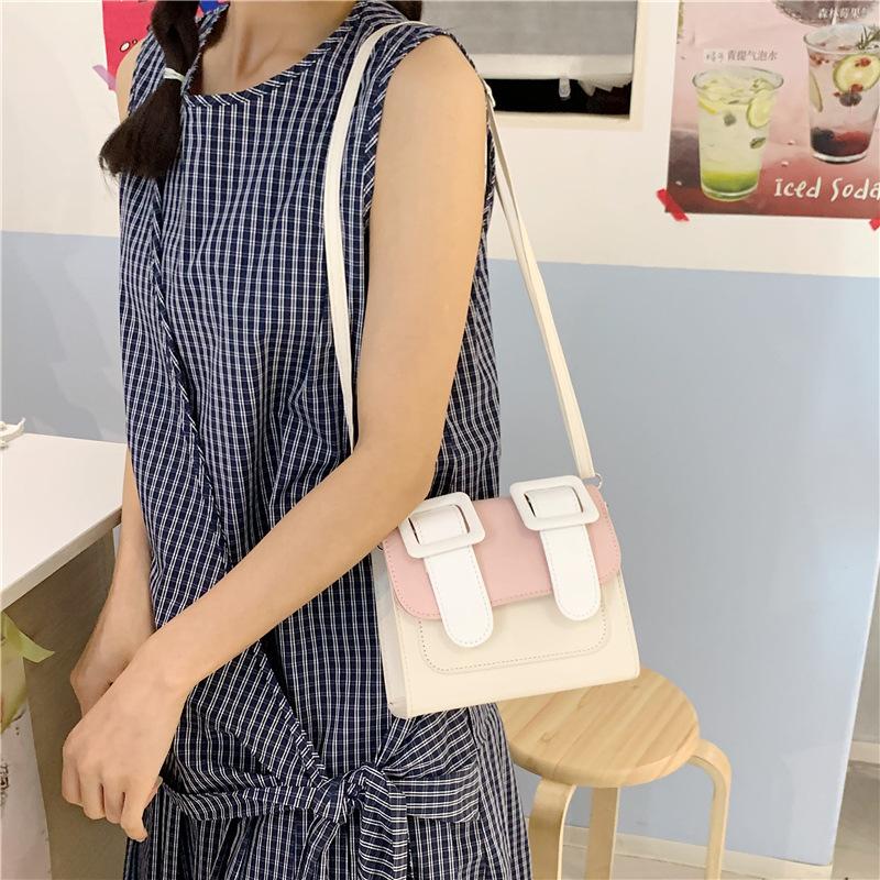 

Niche design retro personalized bag women s new fashion high-end commuter shoulder messenger bag белый