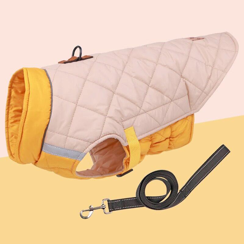 Warme Baumwoll-Hundekleidung für mittlere und große Rassen: Herbst/Winter-Stil für Corgis, Border Collies, Dobermänner und Golden Retriever