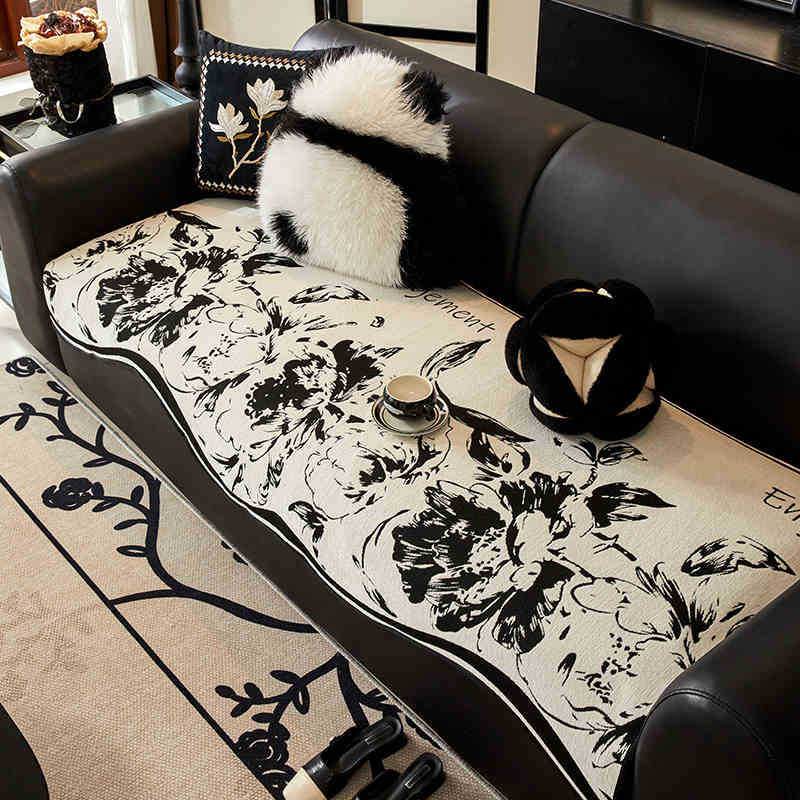 Creative And Fashionable Sofa Cushion  New Four-Season Light Luxury High-End Seat Cushion Non-Slip Sofa Cover Cover Cloth Towel