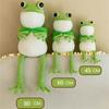 With Cloak Green Frog Doll Comfortable Long Legged Frog Plush Pillow Frog Plush Toy  Kids Gift