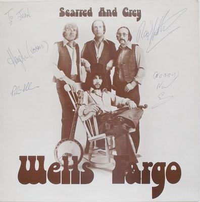 LP Record WELLS FARGO - Scarred And Grey BSS176 Tank Records 1977 UK Rock Used