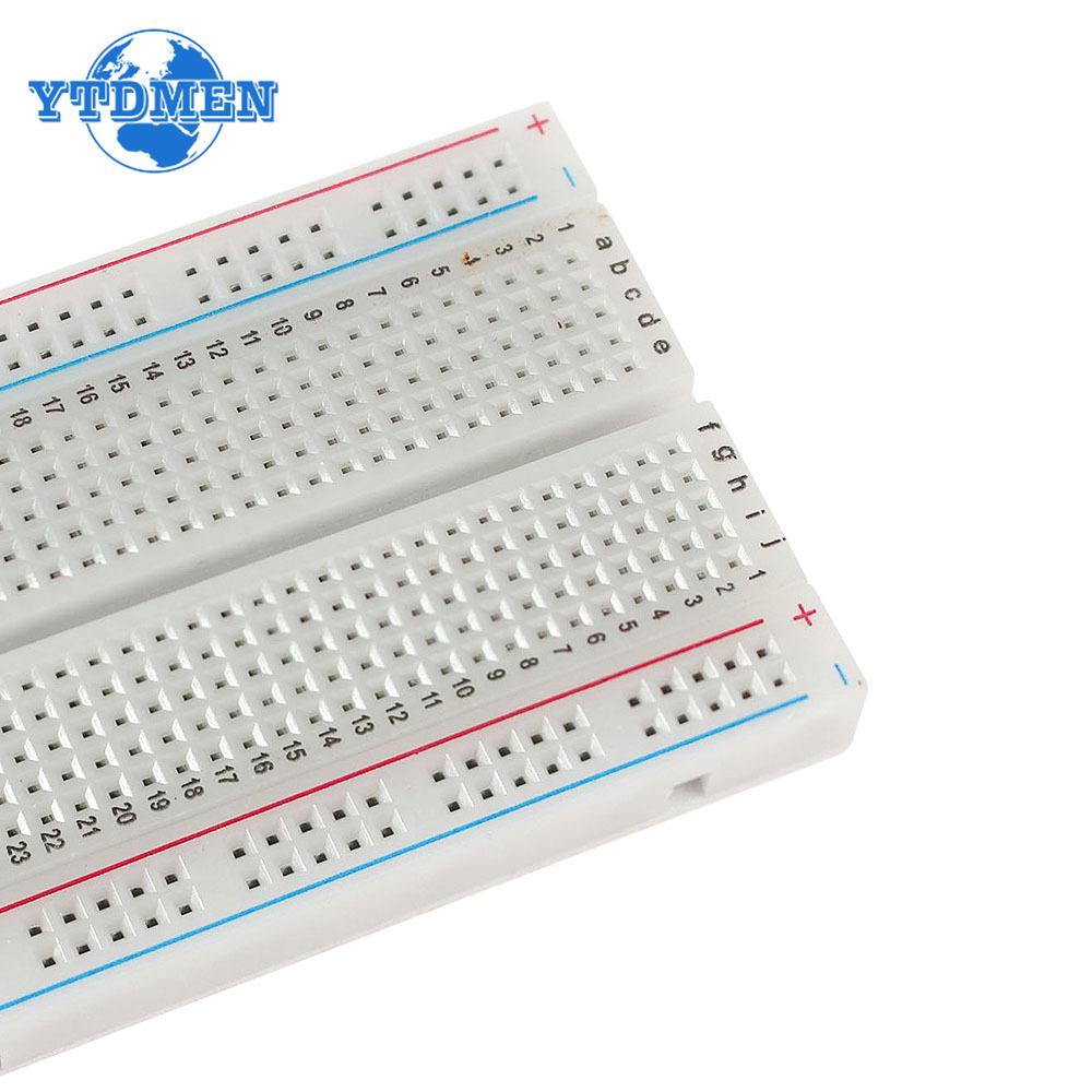 10PCS 400 Tie Point Breadboard for Arduino Solderless PCB Test Board 400 Hole Breadboard Universal DIY Kits