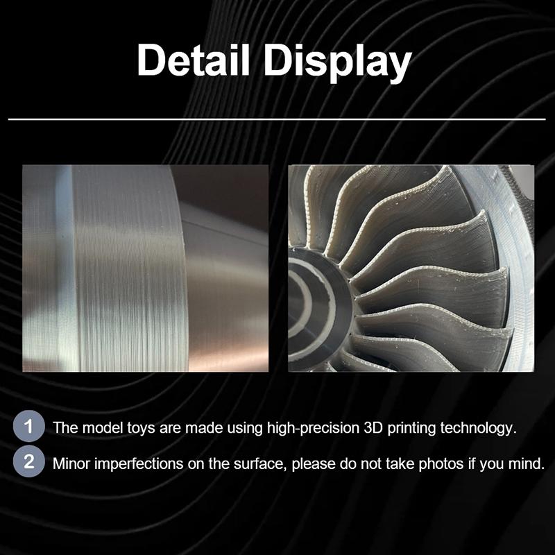Mini-Turbofan-Triebwerk Luftfahrtmodell Wissenschaftsexperiment Düsentriebwerksmodell Wissenschaftsspielzeug für Teenager Lernen Bildung