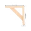 Wooden Shelf Brackets Triangle Wall Mounted Corner Braces Floating Shelf Support Hardware for Home Office