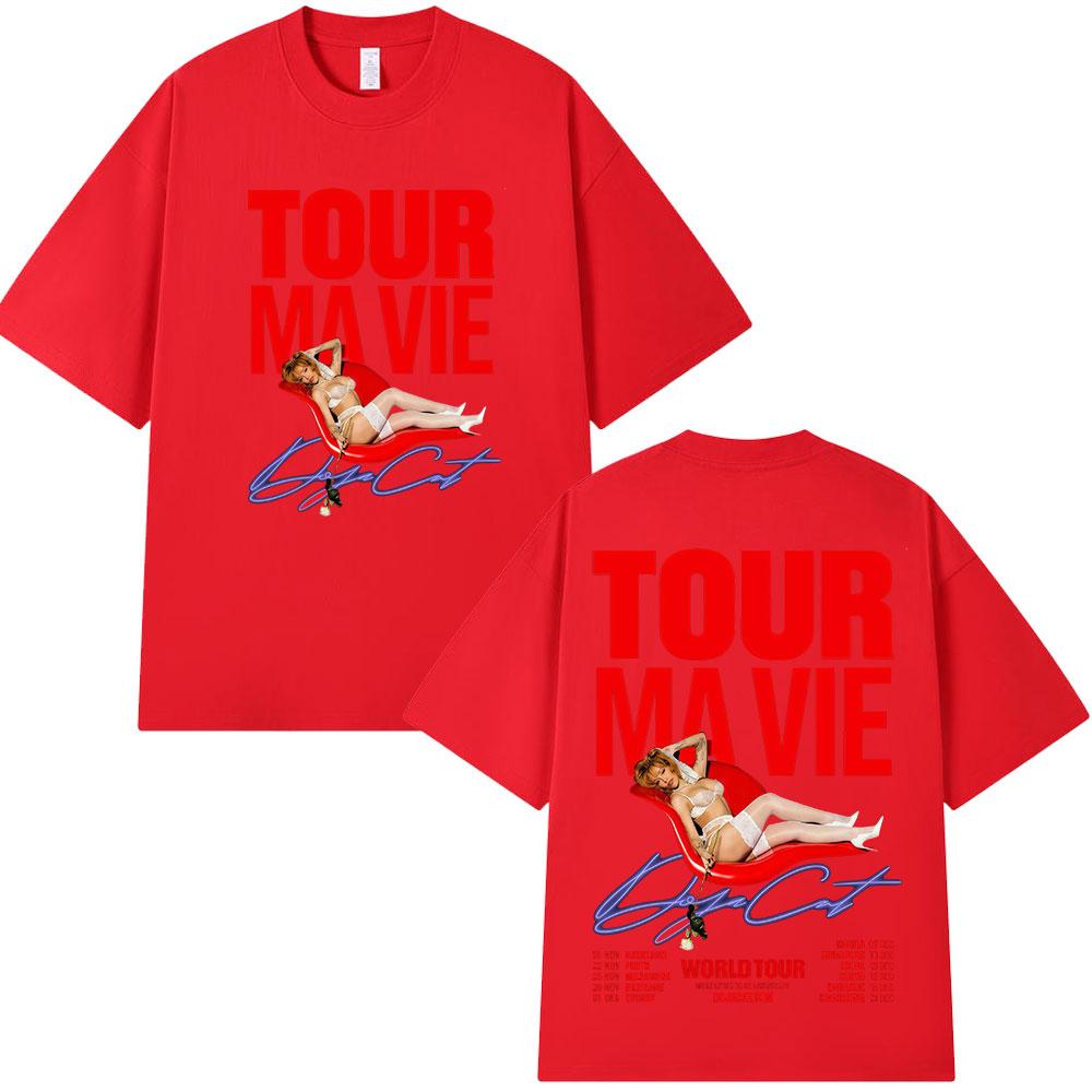 Doja Cat Ma Vie World Tour T Shirt Fan Gifts Men Women Clothing Harajuku Fashion T-shirts Casual Cotton T-shirt