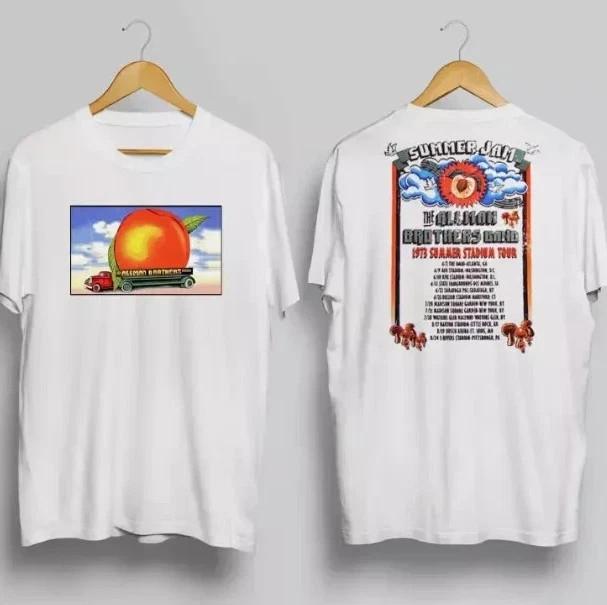 SALDI Allman Brothers EAT A PEACH 73 Maglietta Tour Estivo T-shirt