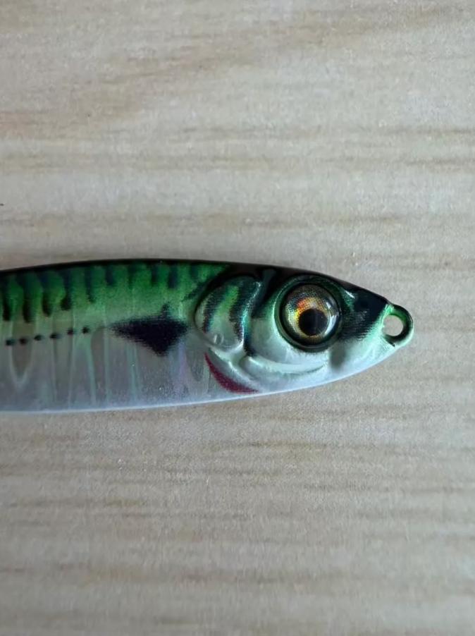 Metal Fishing Lure Blue Blade 10g Color #1 Long Cast for Predatory Fish