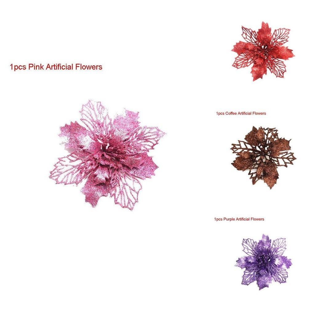 Exquisite Glitter Artificial Flowers For Elegant Home And Wedding Decor
