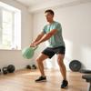 Kettlebell 6 kg Weight Dumbbell Filled with Sand for Beginners Home Strength Training 17 x 17 x 23 cm Green
