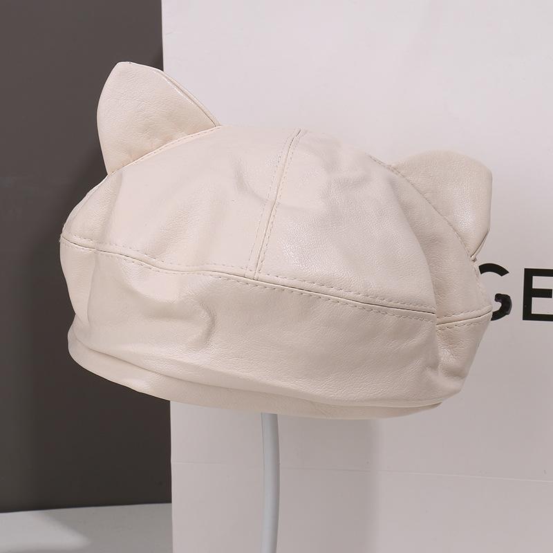 Autumn and Winter Fashion Plush Beret Children Show Their Faces Small Painter Hat Versatile Big Head Circumference Newsboy Hat