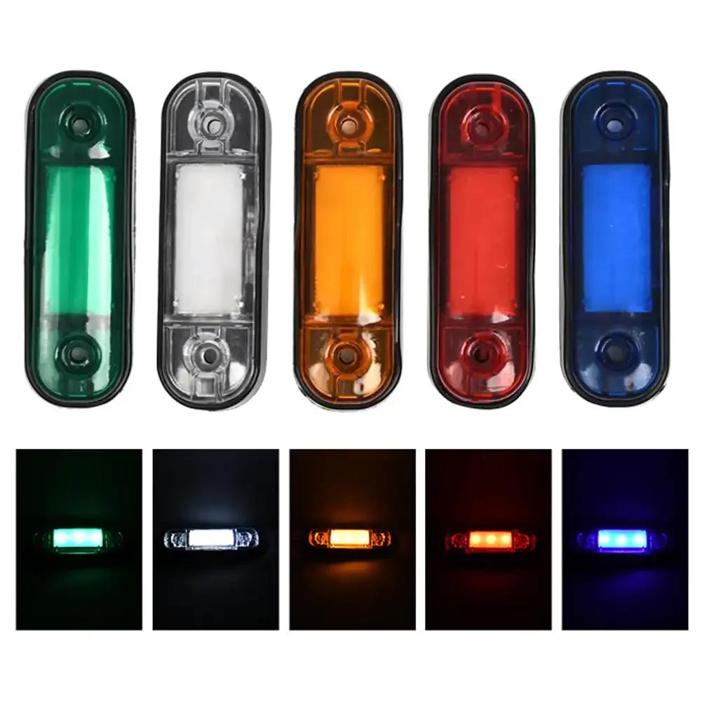 3led Truck Side Marker Light Adhesive Tape Turn Signal Lamp Rear Light Warning Stop Lamp Car Truck Trailer Tractor Lorry 12V 24V
