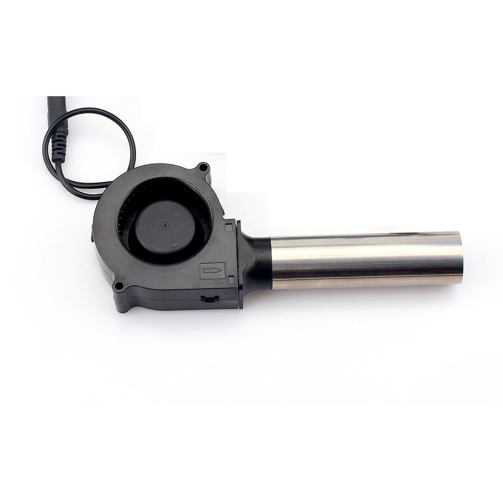 7cm 7530 12V Small Blower Fan with Power Plug Speed Controller for Cooling Outdoor BBQ Firewood Stove Fan
