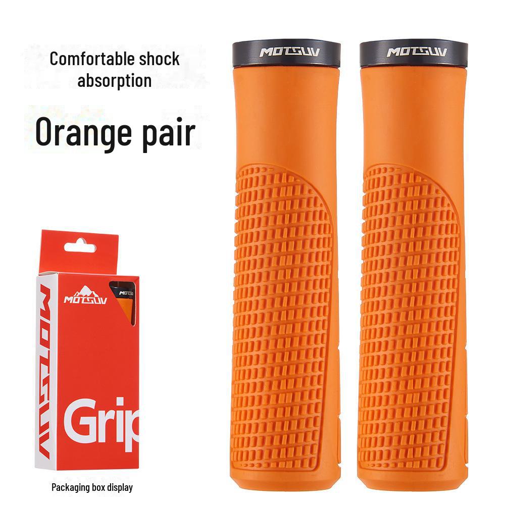 Universal Non-Slip Rubber Bike Handlebar Grips: Lightweight and Compatible with Mountain, Fixed Gear, and Folding Bikes