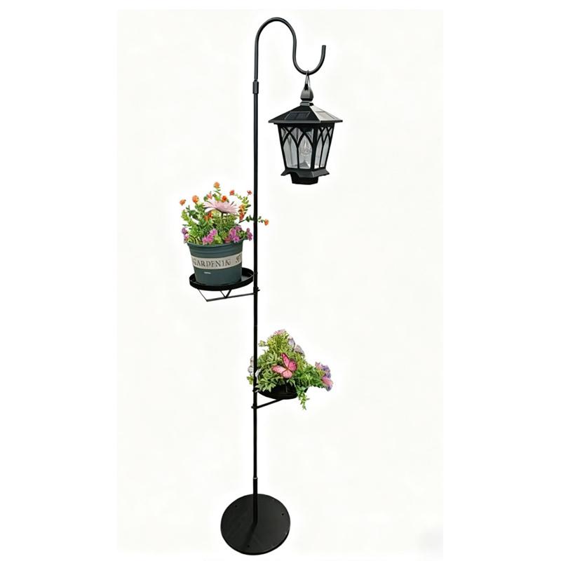 2in1 Solar Light Planter Garden Decor Solar Light with Planter Box Solar Planter Lights Outdoor Flower Lamp for Garden Decor