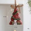 Resin Christmas Tree Decoration DIY Decor Painted Ornaments Christmas Resin Pendant  New Year Party