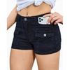 2026 Summer New Women's Denim Stretch Shorts with Multiple Pockets Casual Denim Shorts