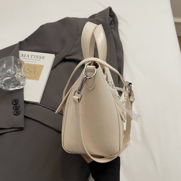 Glossy portable tote bag women's shoulder messenger bag