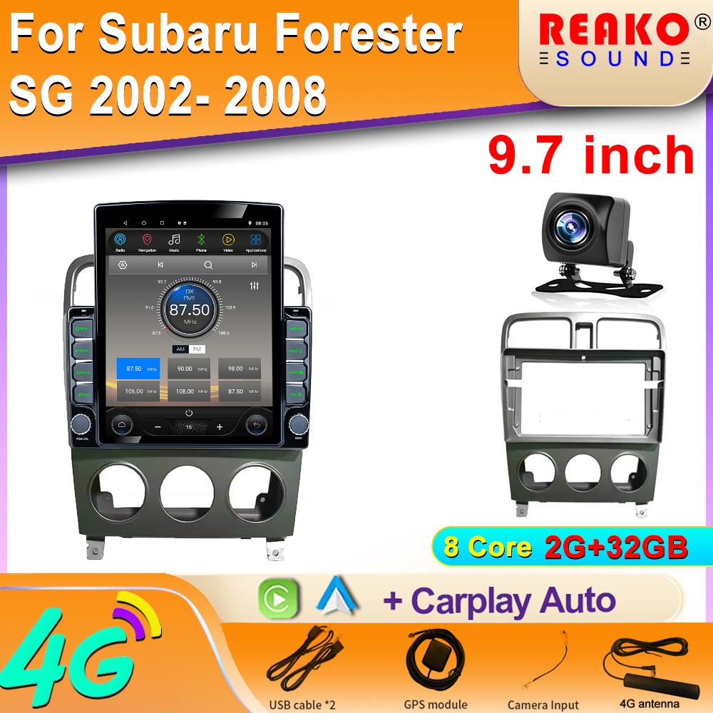 

9,7-дюймовый вертикальный экран Tesla Android автомобильное радио для Subaru Forester SG 2002 2008 GPS-навигация мультимедийный плеер Carplay 8 core 2GB+32GB