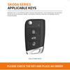 Zinc Alloy Car Key Cover Case Holder Shell Protector for Skoda Kamiq Keyless Keychain Bag Interior Accessories Car-Styling