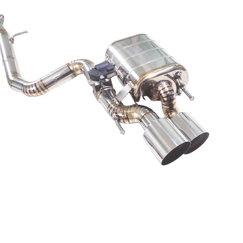 Enhance your 2022 Lexus RCF 5.0L with a titanium alloy dual-muffler, dual-valve quad-exhaust system.