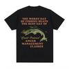 Funny Master Baiter Fishing Imitation T-Shirt Summer Men's Women's Fashion T-Shirt Short Sleeve T-Shirt Cotton Men's Clothing