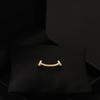 Exquisite Smile Face Brooch - Polished Simple Design for Shirt Collar