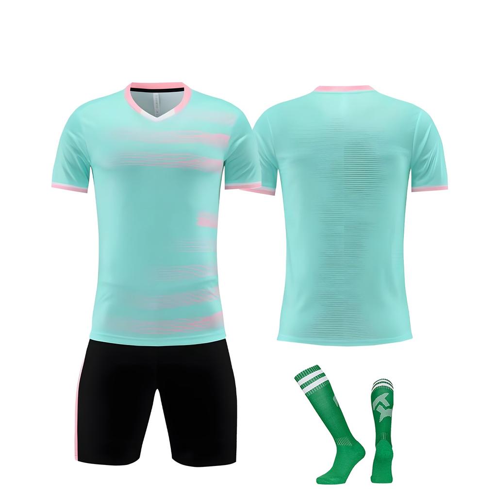 Divise da football per adulti e bambini personalizzate fai da te in tre pezzi