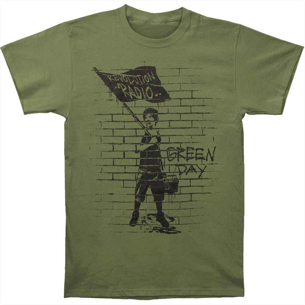 

Men s Green Day Flag Boy Tee T-shirt Green 4XL