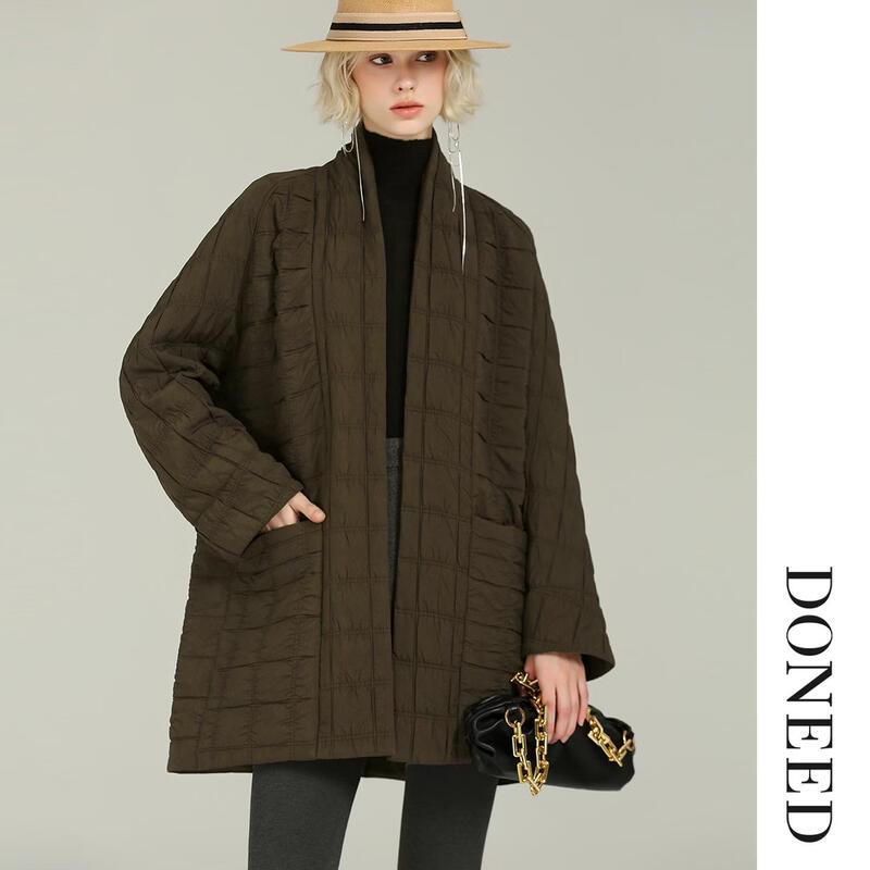 DONEED Vintage Quilted Loose-Fit Jacket