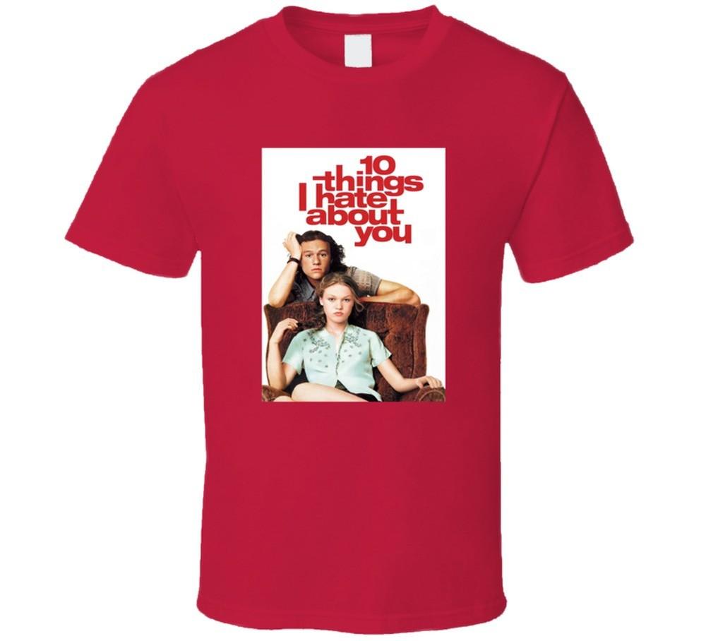 10 Things I Hate About You Tee 90s Rom Com Movie Fan T Shirt Unisex T-Shirt XXL