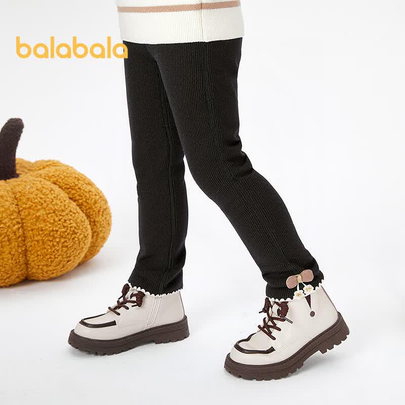Balabala Baby Girls' Fleece-Lined Winter Leggings