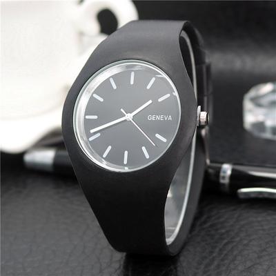 Silikon Uhr Mode Jelly Candy Genf Herrenuhr Damenuhr Quarz Ultra-dünne Uhr