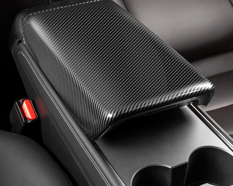 Tesla Model Y/3 Armrest Box and Air Outlet Carbon Fiber Covers