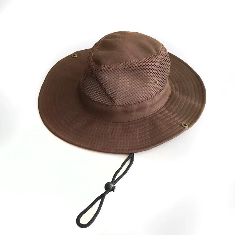 Summer Mesh Fishing Hat Outdoor Breathable Casual Cool Hat Mountaineering Sun Fisherman Hat (7 Colors)