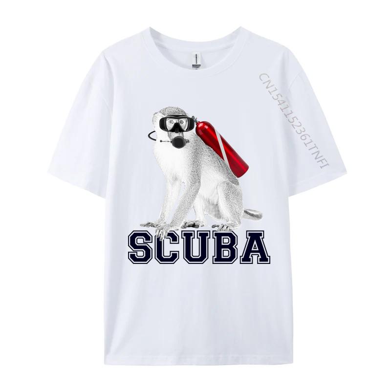 Scuba Monkey Life Tshirts Printed On Tops T Shirt Monkey TShirt Funky Group Tops Shirts Wholesale Fashion S