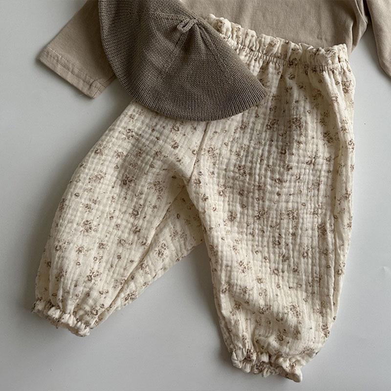 Korean Style Baby and Toddler Summer Floral Lantern Pants