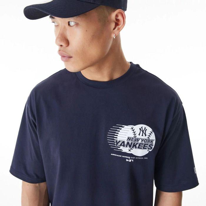 T-shirt - New Era - New York Yankees - Oversize - Graphisme D'équipe - 100% Coton