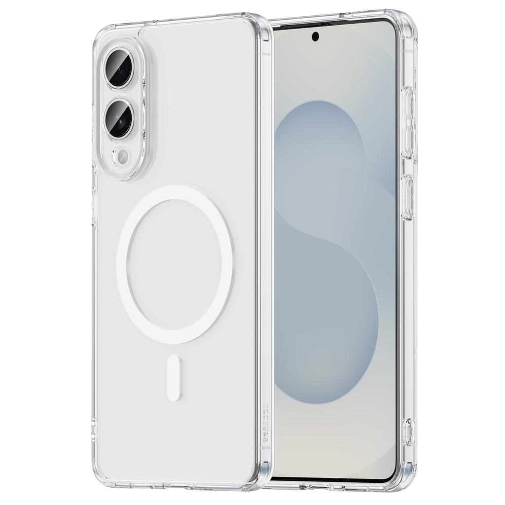 For Samsung Galaxy S25 Edge Phone Case, Magnetic Shockproof Transparent Cover for Samsung Galaxy S25 Edge