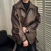 Leather Jacket Men's New American Retro Flight Jacket Men's Loose High-end Sense Ruffian Handsome Men's Locomotive