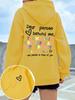 2026 Lieber Mensch hinter mir Hoodie Damen Farbige Buchstaben Warmes Fleece Damen Kapuzenpullover Pelzfutter Frühling Herbst Kapuzenpullover Y2K Lässige Oberteile