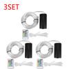 1-5Set LED Bike Wheel Lights Remote Control Safety Warning Tire Strip Light 2 Meters 20 Lights 16 Colors for Bike Night Riding