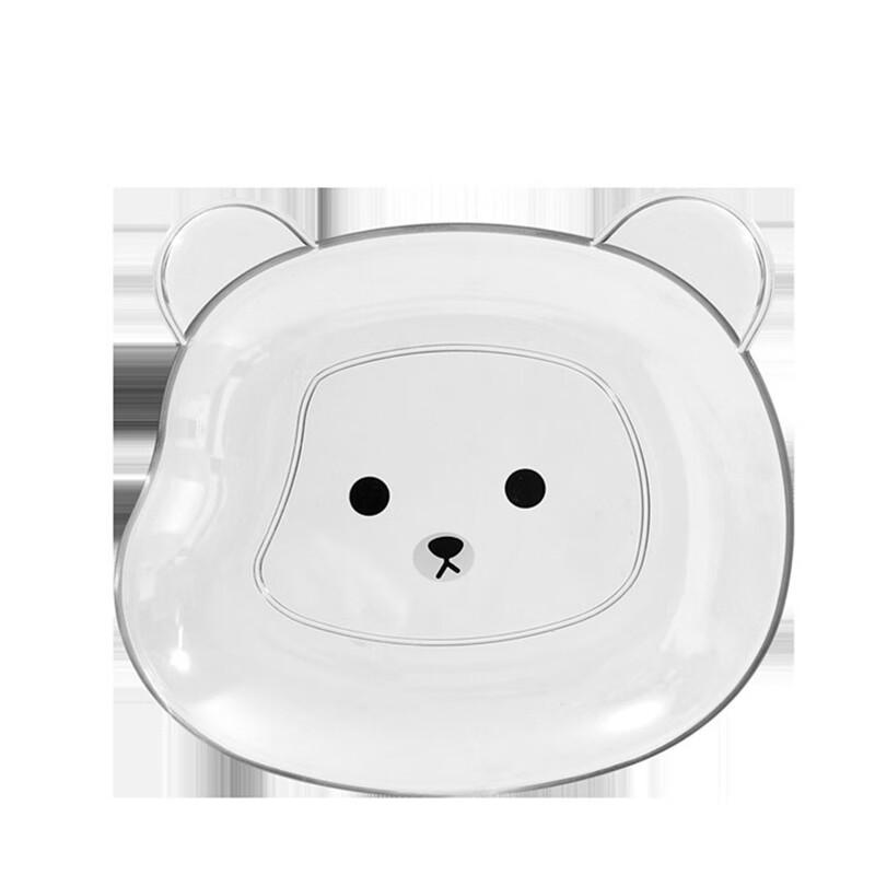 Baizi En Cartoon Bear Bone Dish and Snack Plate Set