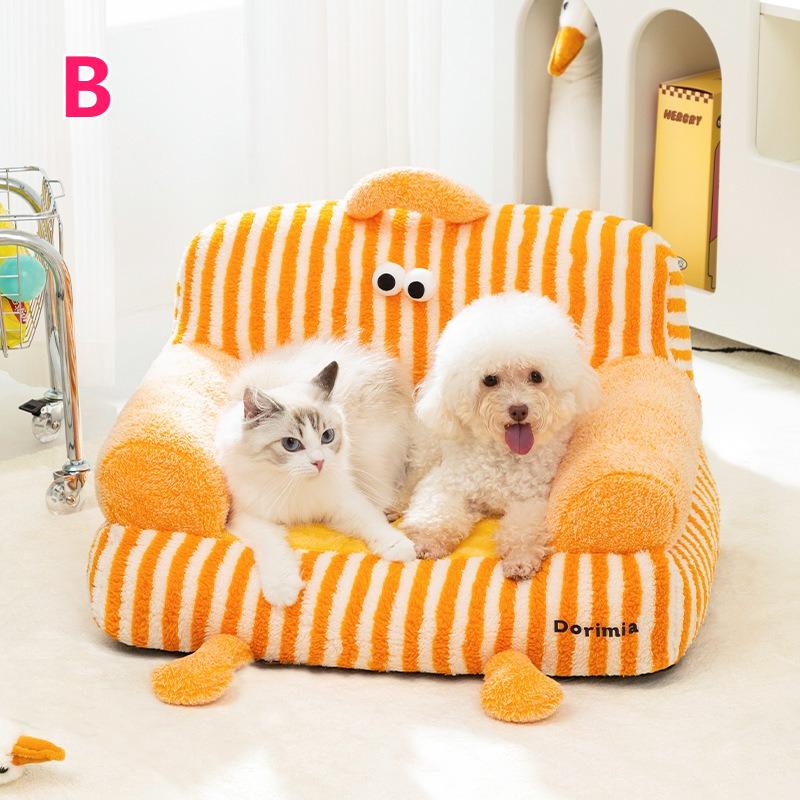 

Kawaii Cat Bed Universal for All Seasons Small Medium-sized Dogs Summer Dog Bed Removable and Washable Pet Bed Dog Mat Cat Sofa M 46x36cm