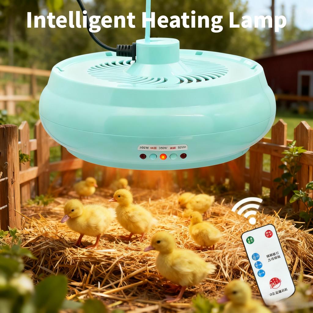220V Smart Heating Lamp for Pet Poultry, Constant Temperature, Remote Control Heater Intelligent Remote Control Heater Miniature