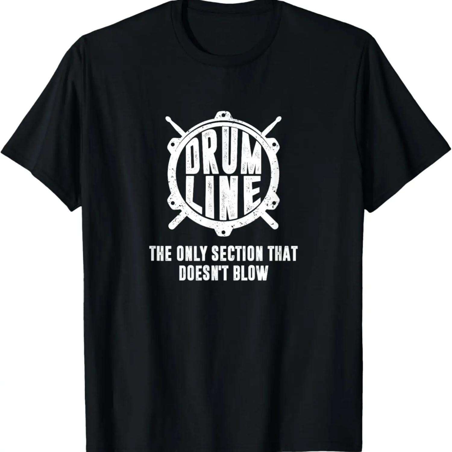 The Only Section That Doesn t Blow, Funny Drumline T-Shirt S чёрный